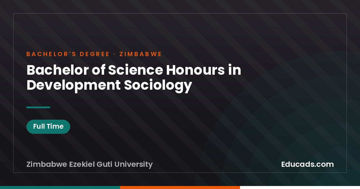 Bachelor of Science Honours in Development Sociology