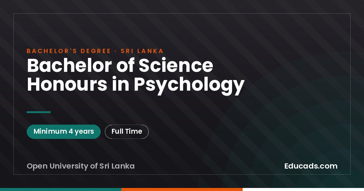 Bachelor of Science Honours in Psychology