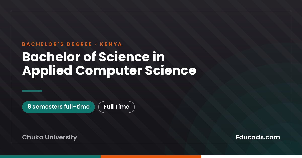 Bachelor of Science in Applied Computer Science
