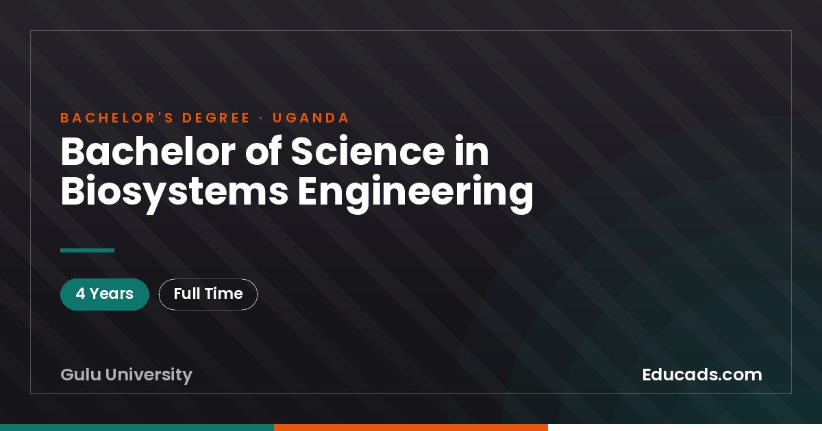 Bachelor of Science in Biosystems Engineering