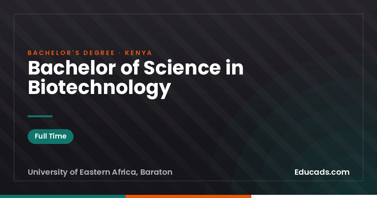 Bachelor of Science in Biotechnology