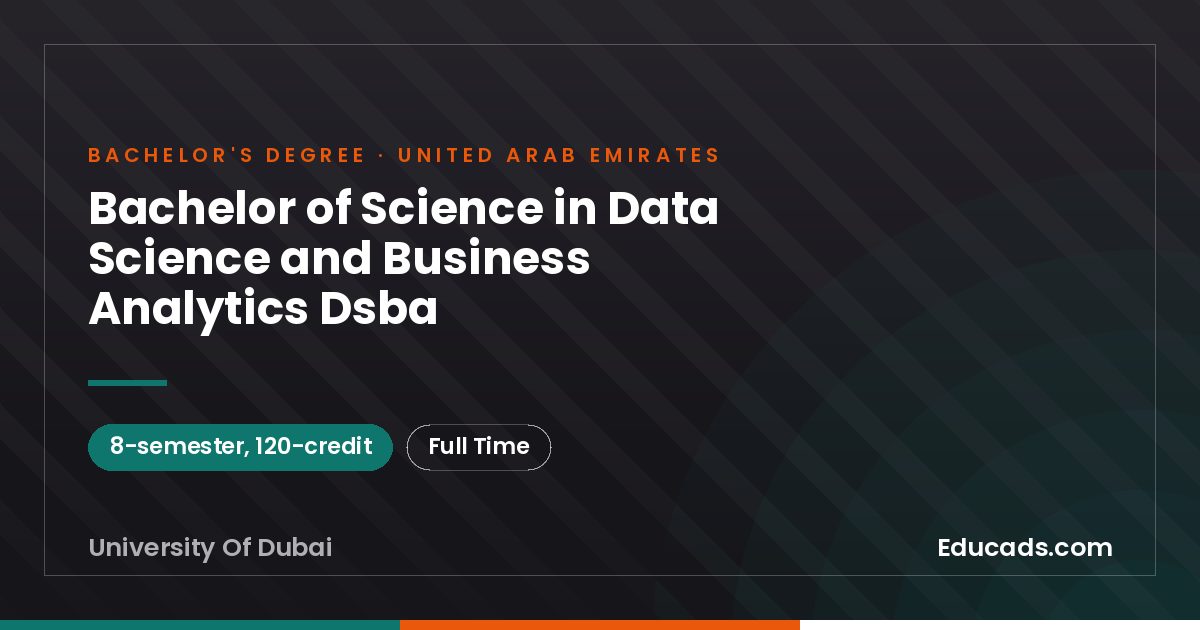 Bachelor of Science in Data Science and Business Analytics Dsba