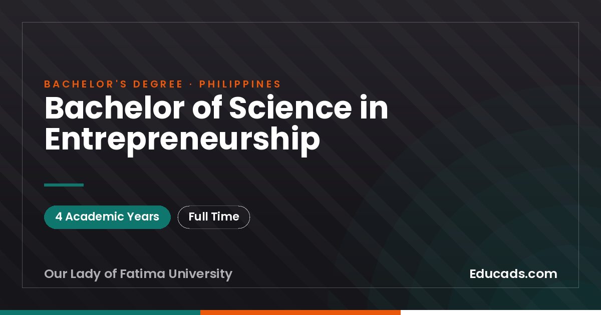 Bachelor of Science in Entrepreneurship