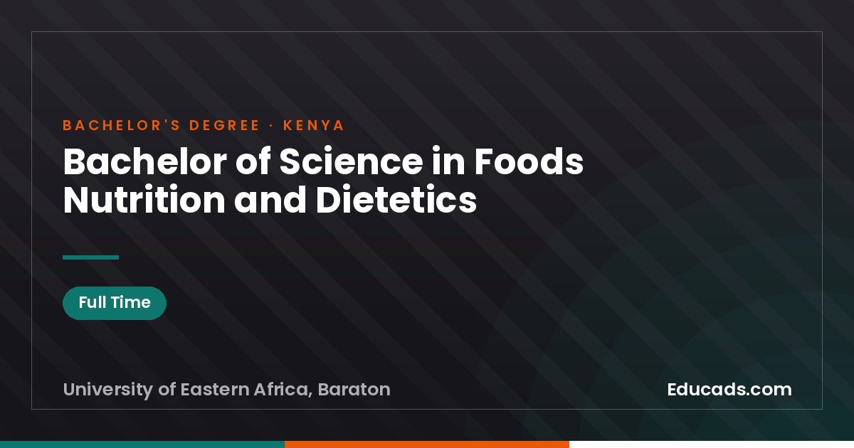 Bachelor of Science in Foods Nutrition and Dietetics