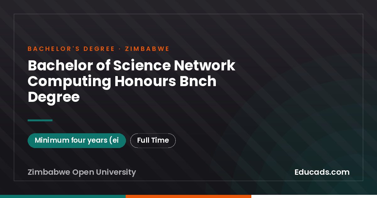 Bachelor of Science Network Computing Honours Bnch Degree