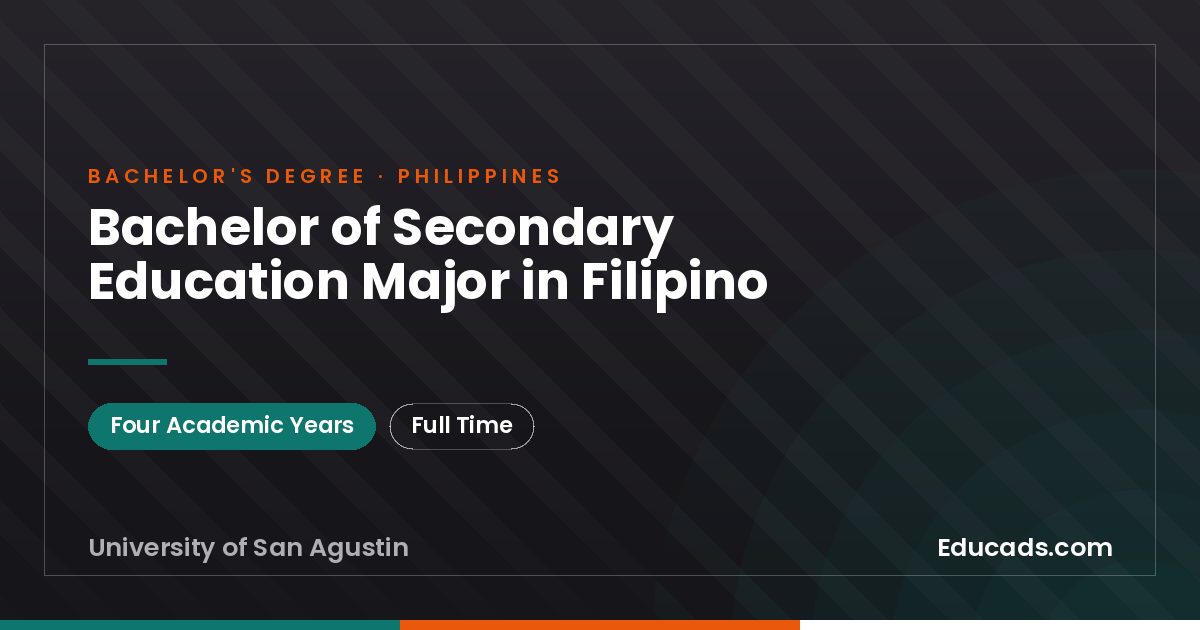 Bachelor of Secondary Education Major in Filipino