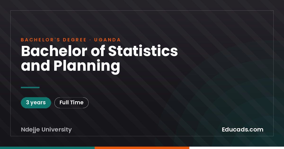 Bachelor of Statistics and Planning