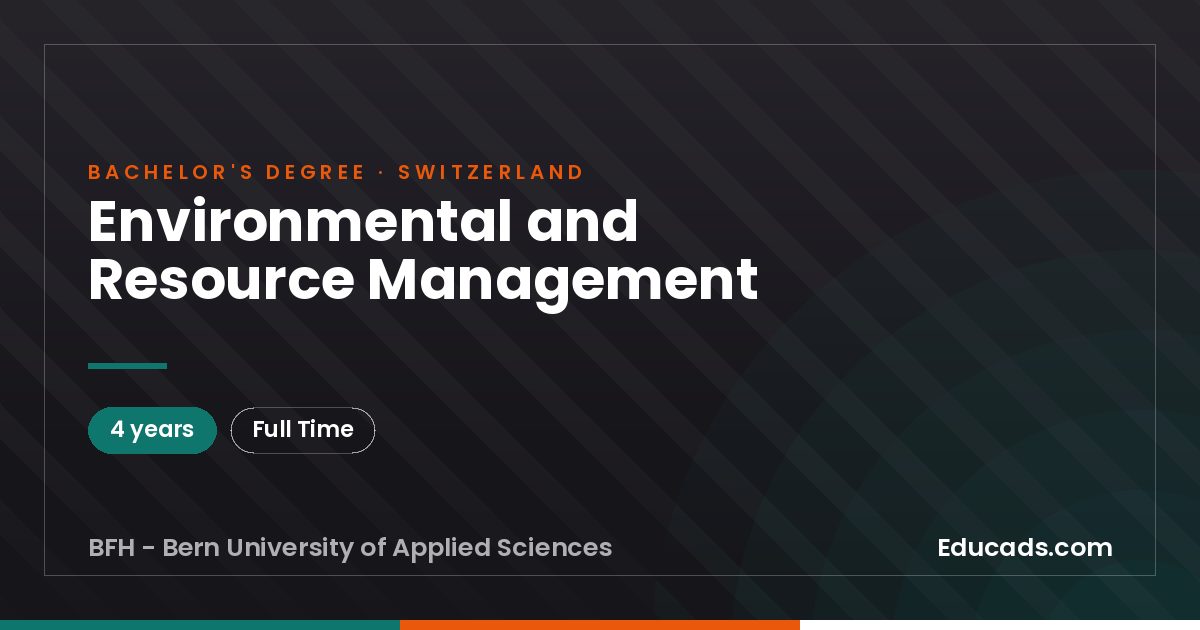 Environmental and Resource Management