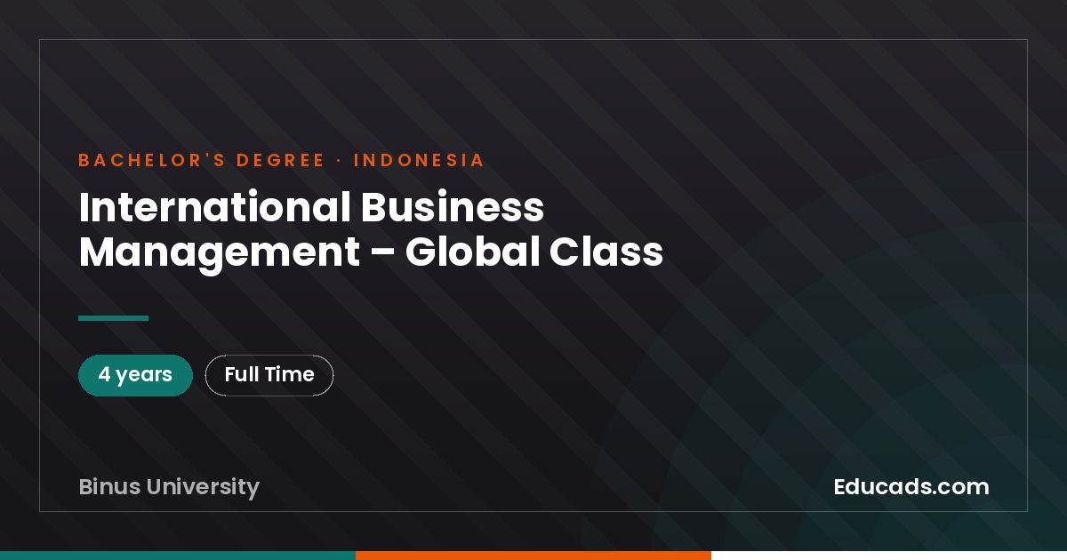 International Business Management – Global Class