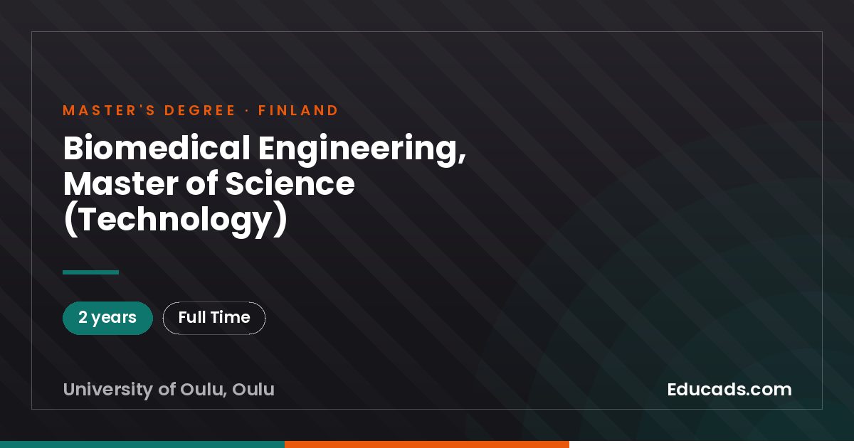 Biomedical Engineering, Master of Science (Technology)