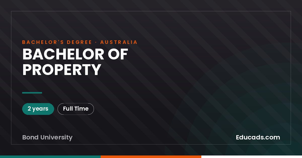 BACHELOR OF PROPERTY