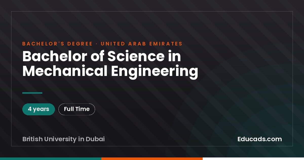 Bachelor of Science in Mechanical Engineering