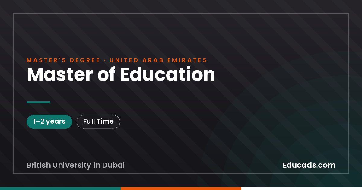 Master of Education