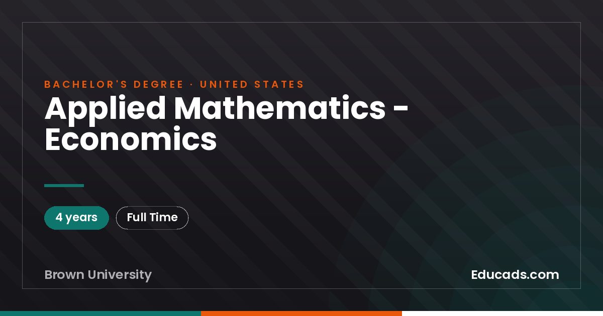 Applied Mathematics - Economics