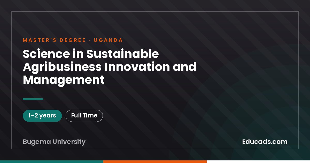 Science in Sustainable Agribusiness Innovation and Management
