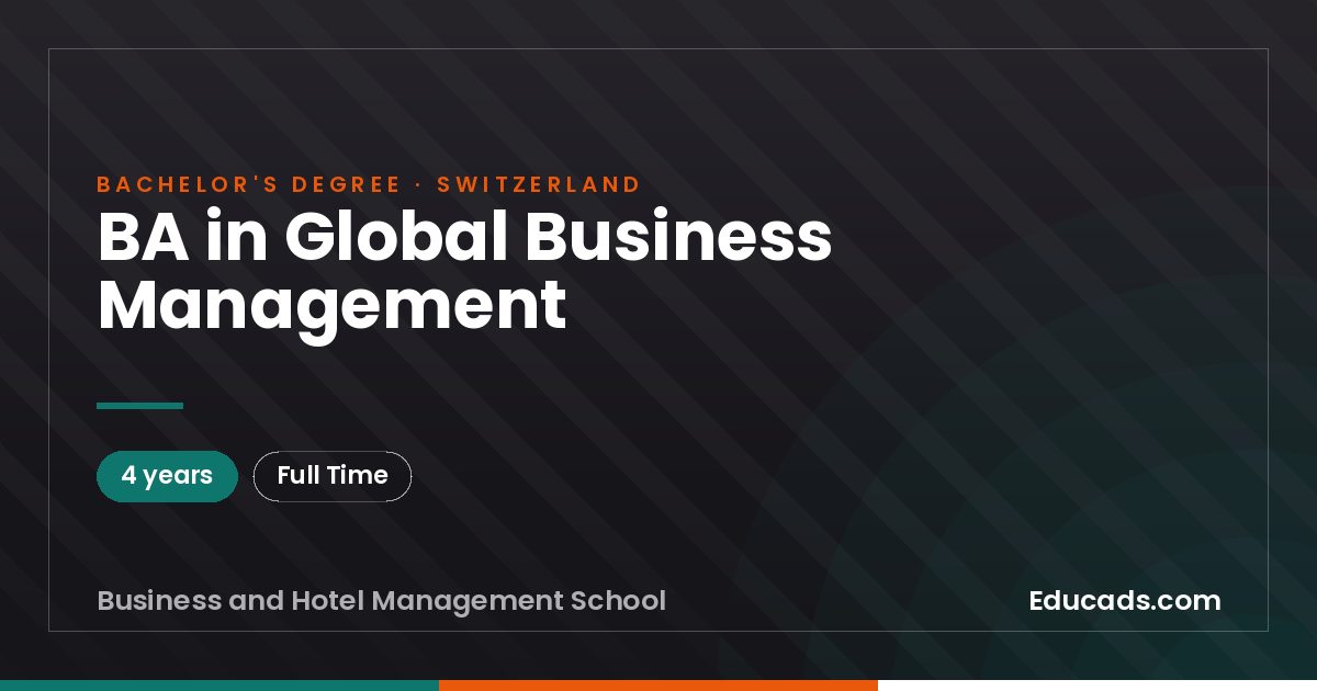 BA in Global Business Management