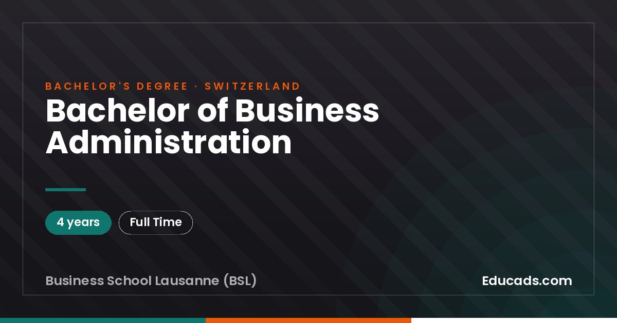 Bachelor of Business Administration