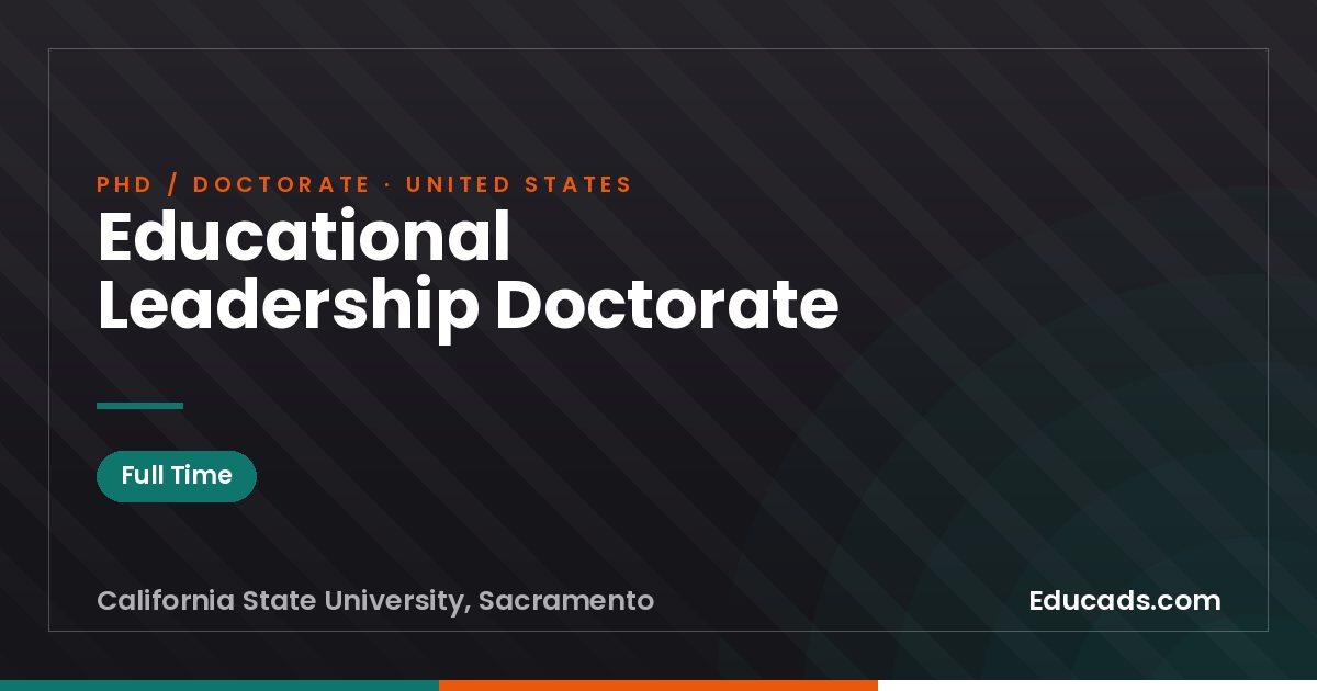 Educational Leadership Doctorate