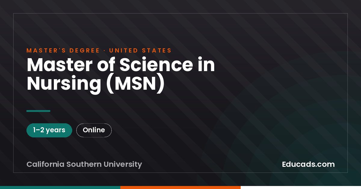 Master of Science in Nursing (MSN)