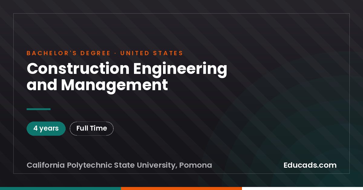 Construction Engineering and Management