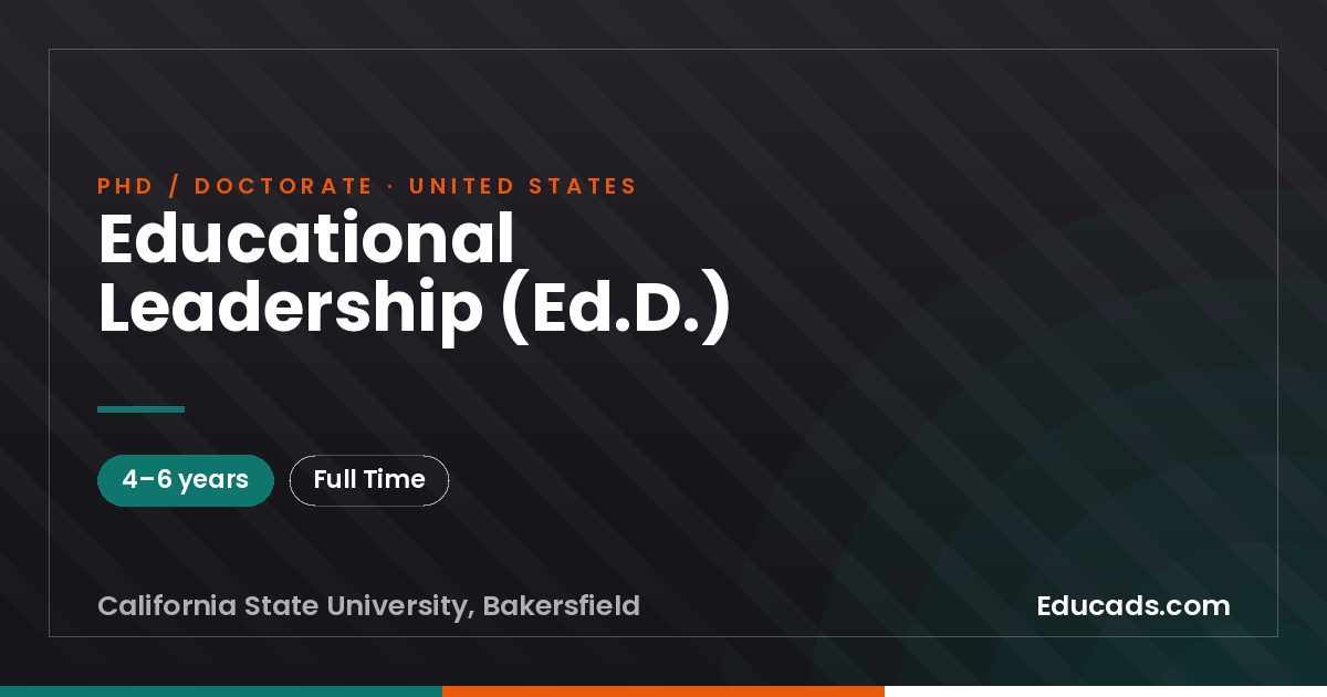 Educational Leadership (Ed.D.)
