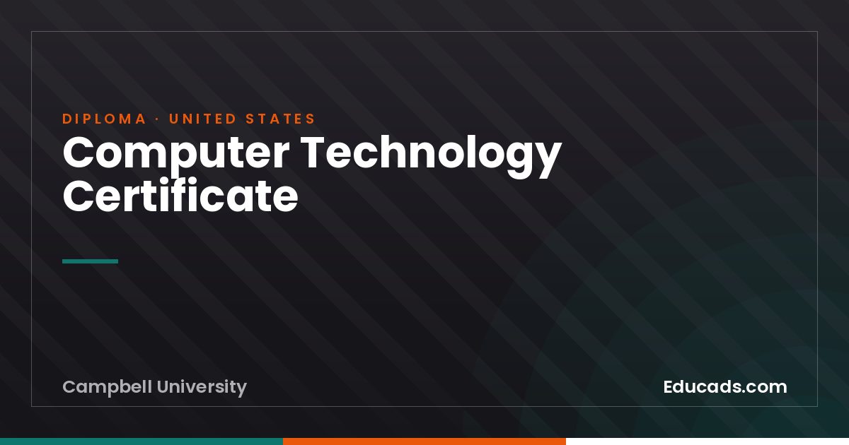 Computer Technology Certificate