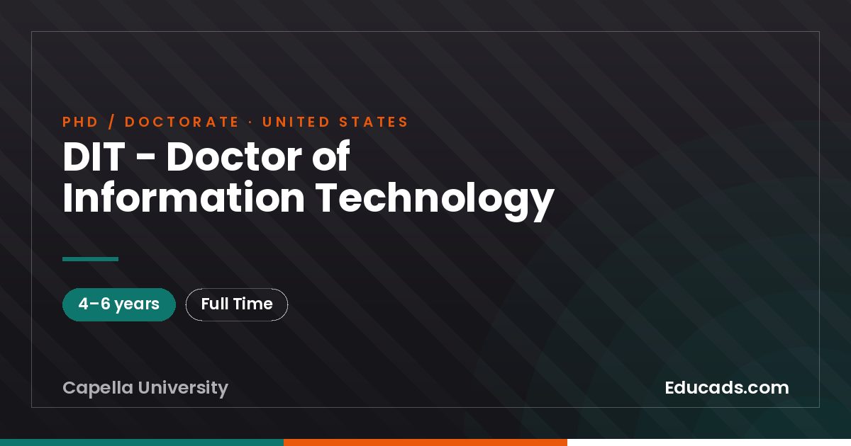 DIT - Doctor of Information Technology