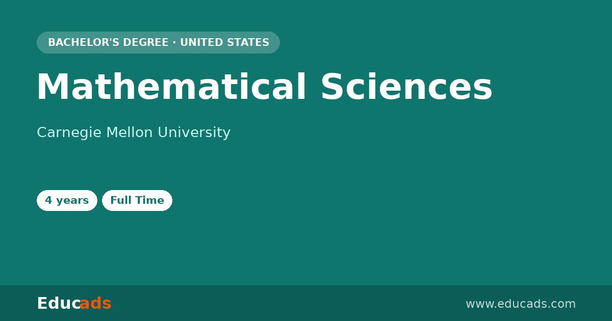 Mathematical Sciences