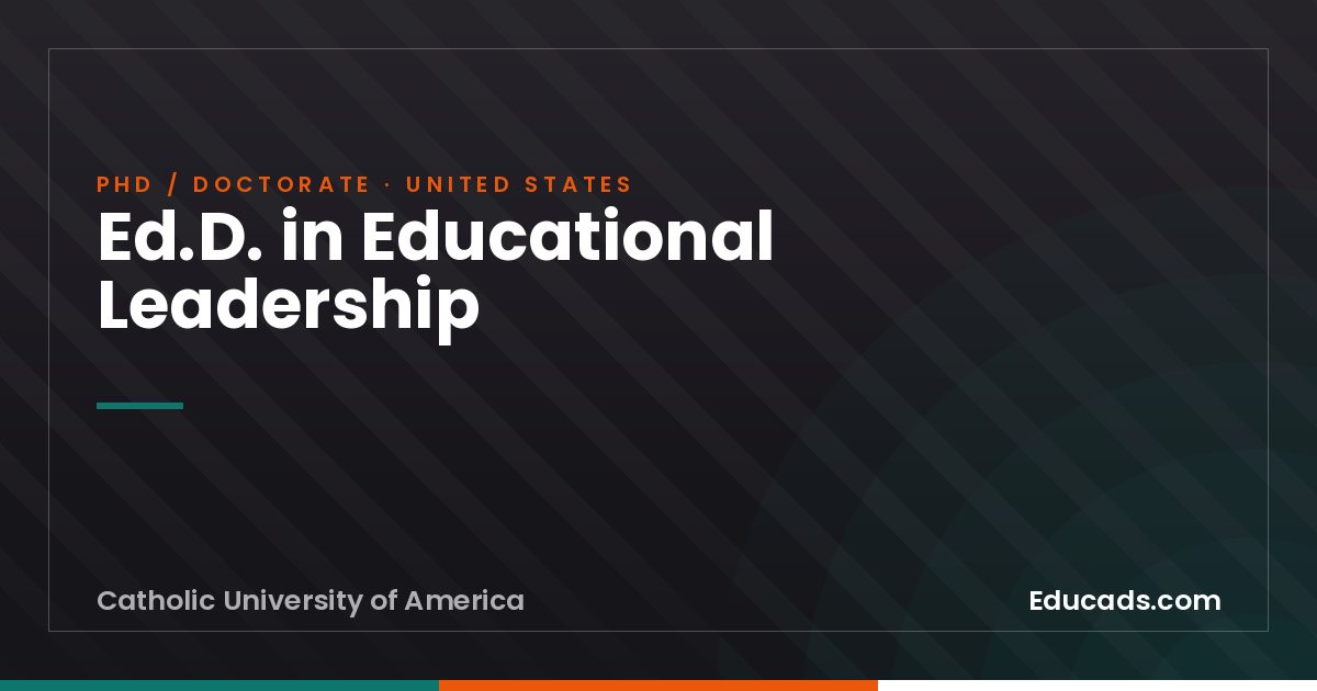 Ed.D. in Educational Leadership