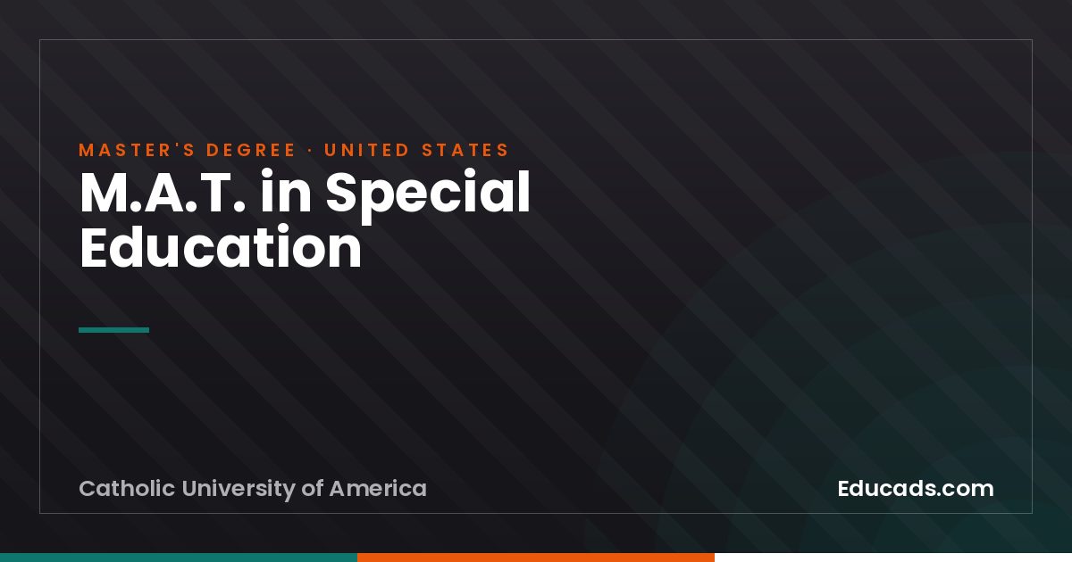 M.A.T. in Special Education
