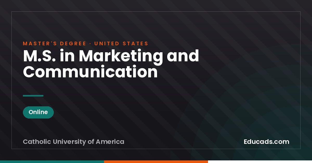 M.S. in Marketing and Communication