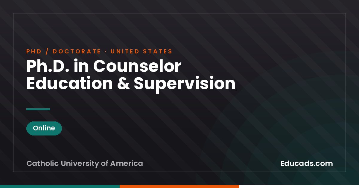 Ph.D. in Counselor Education & Supervision