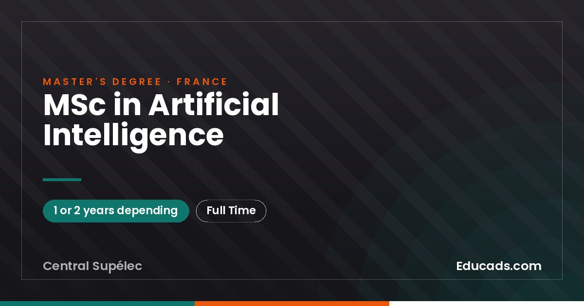 MSc in Artificial Intelligence