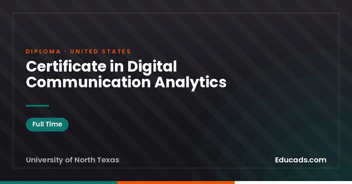 Certificate in Digital Communication Analytics