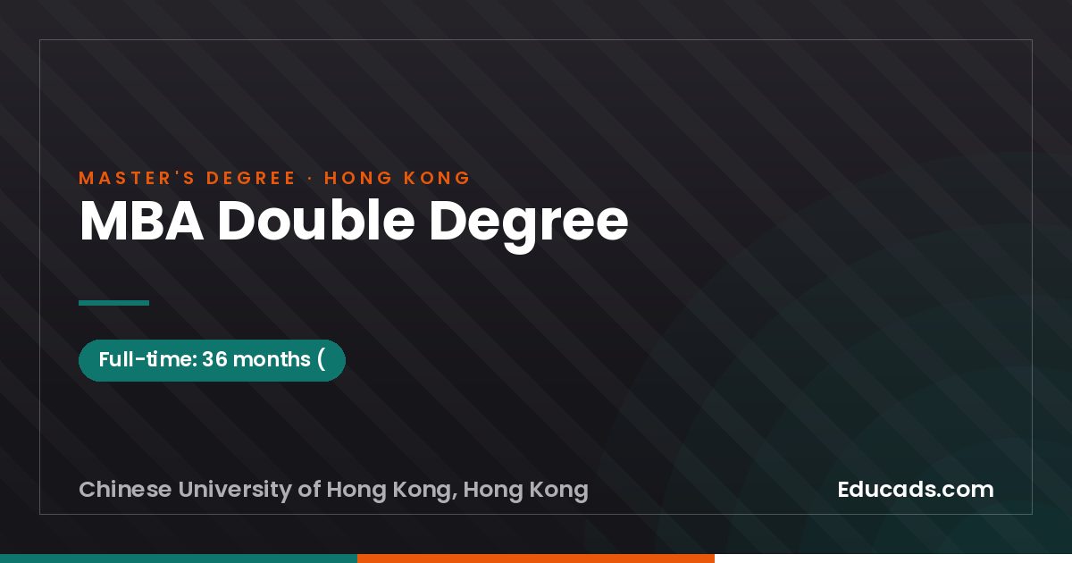 MBA Double Degree
