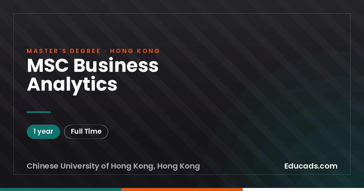 MSC Business Analytics