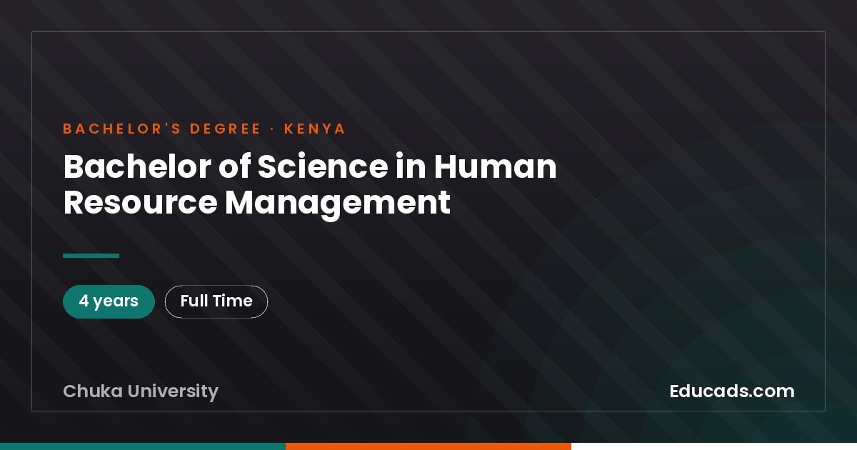 Bachelor of Science in Human Resource Management