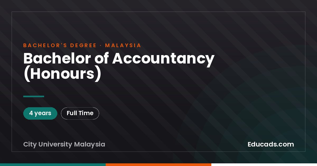 Bachelor of Accountancy (Honours)