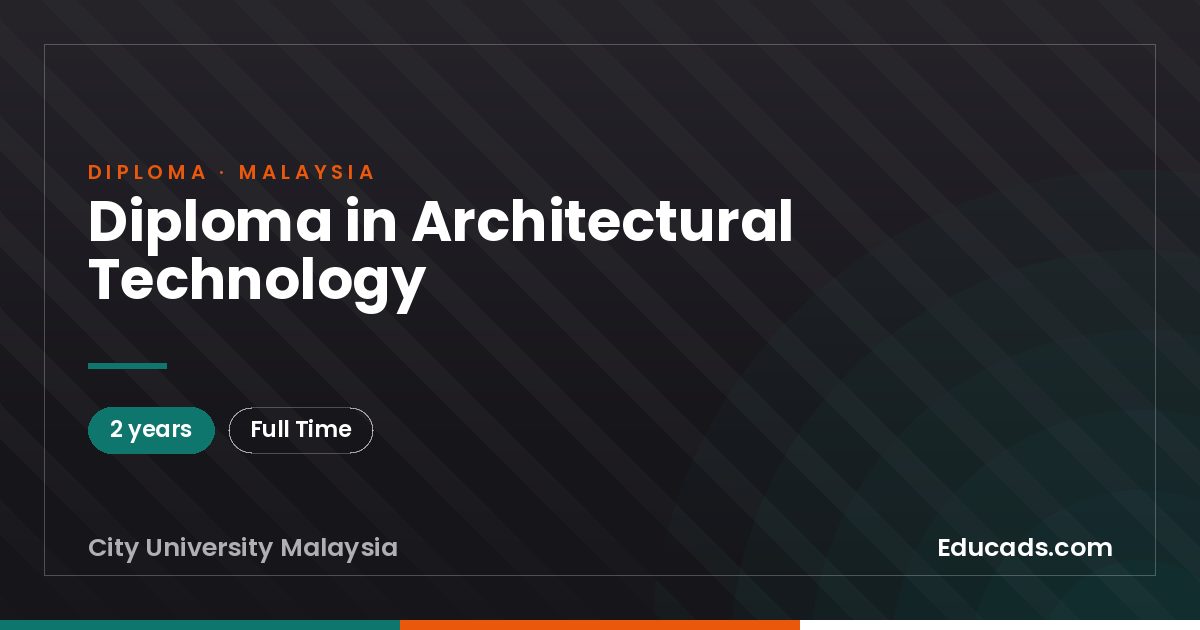 Diploma in Architectural Technology
