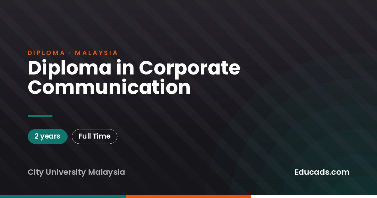 Diploma in Corporate Communication