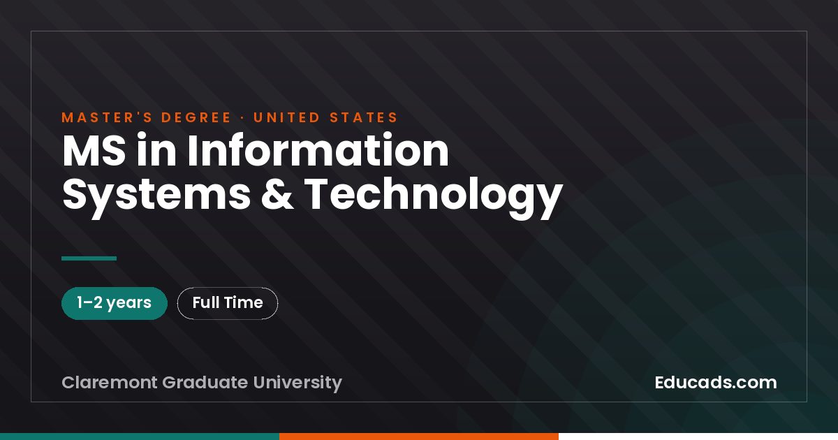 MS in Information Systems & Technology