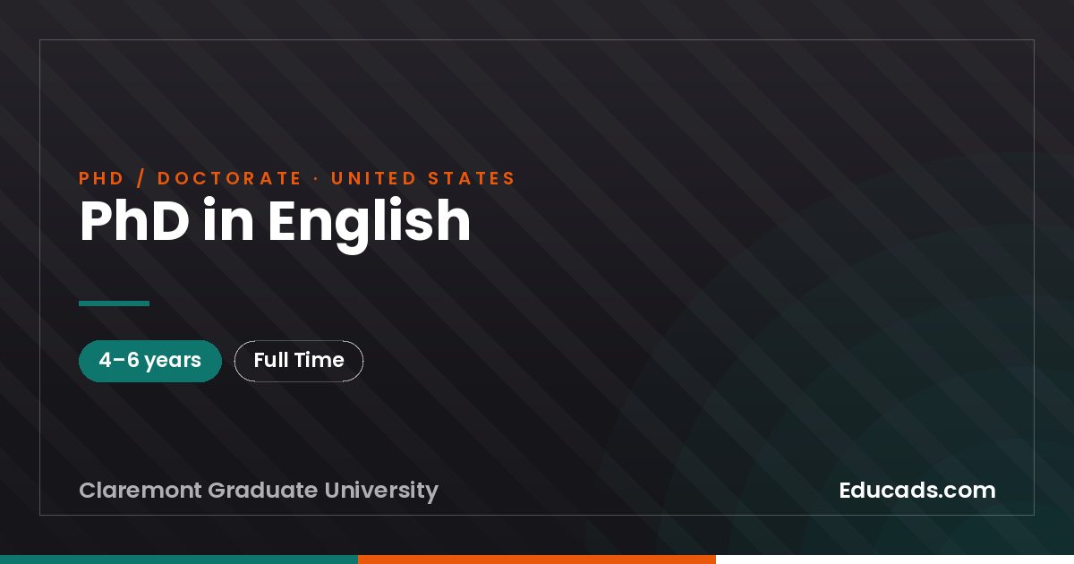 PhD in English