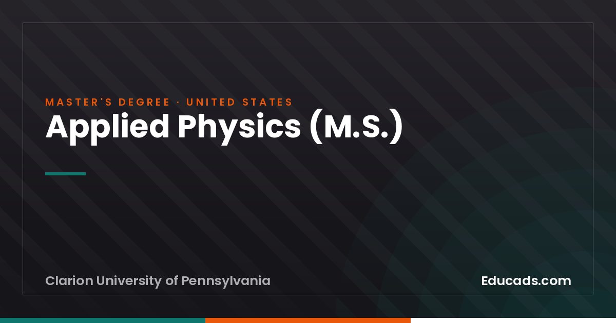 Applied Physics (M.S.)