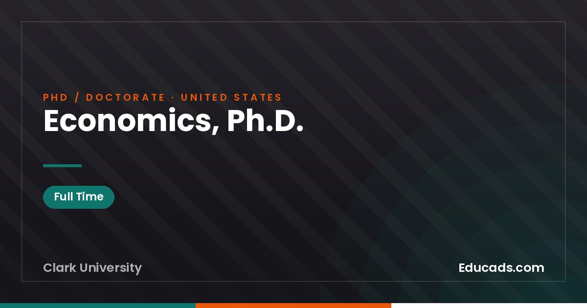 Economics, Ph.D.
