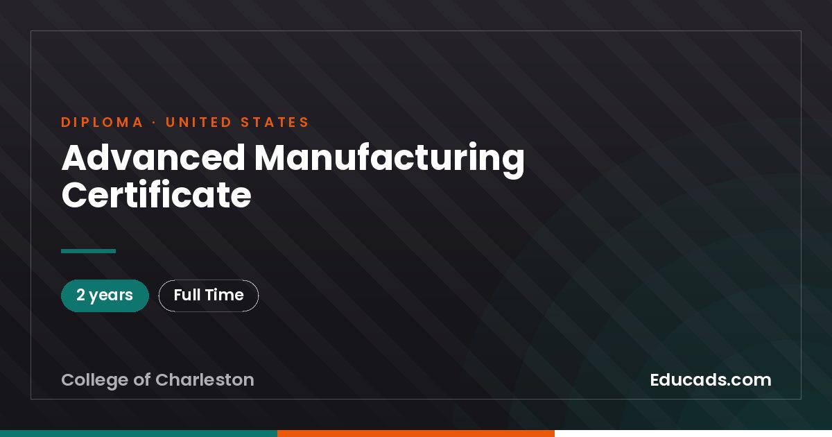 Advanced Manufacturing Certificate