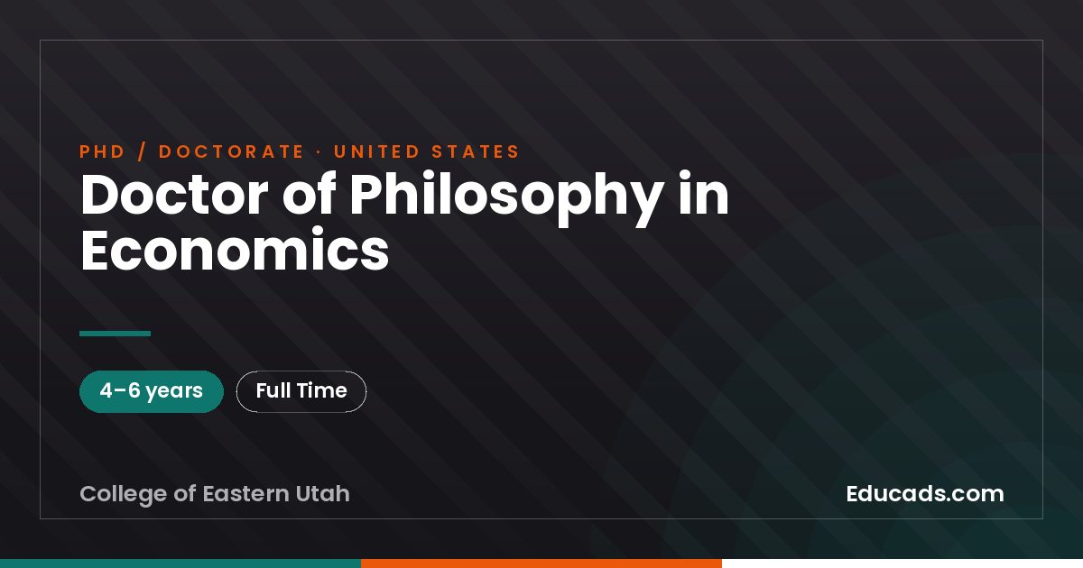 Doctor of Philosophy in Economics