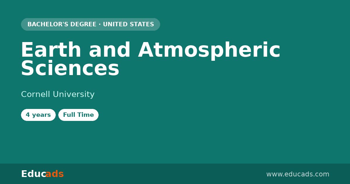 Earth and Atmospheric Sciences