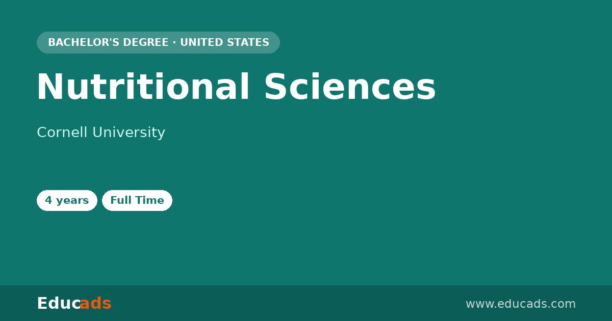 Nutritional Sciences