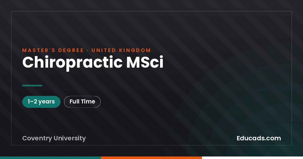 Chiropractic MSci