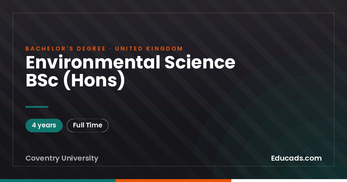 Environmental Science BSc (Hons)